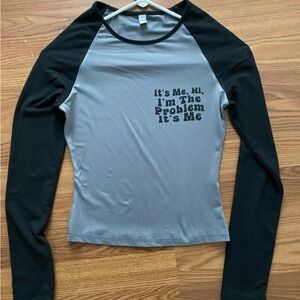 Long sleeve crop top